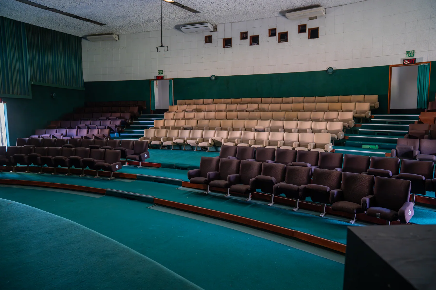 The club's movie cinema auditorium