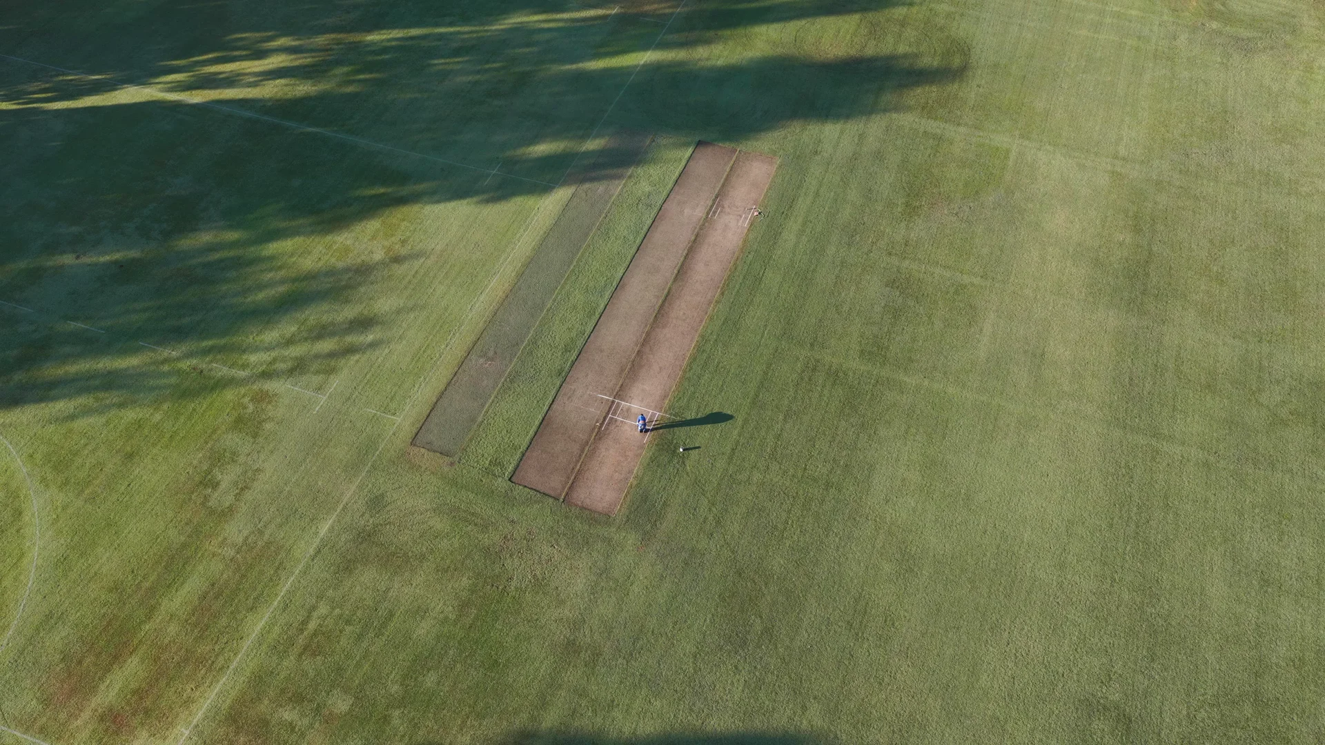Aerial view of the cricket oval